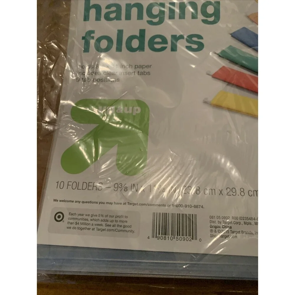 10 Count Up & Up x Target Hanging File Folders 8.5
